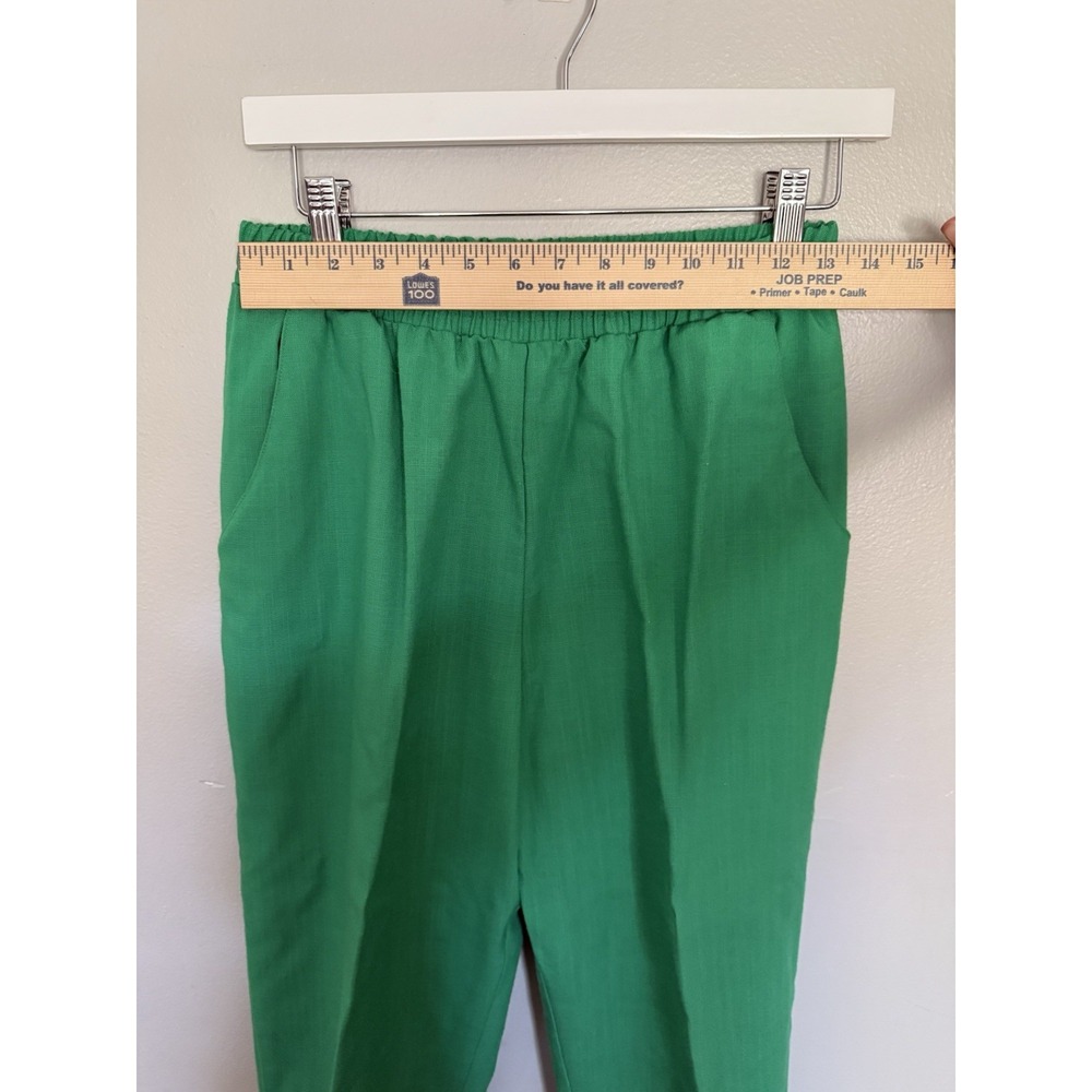 Worthington Suit Set Green Blazer & Pants 10 Petite Feminine Office Outfit USA - Picture 8 of 12